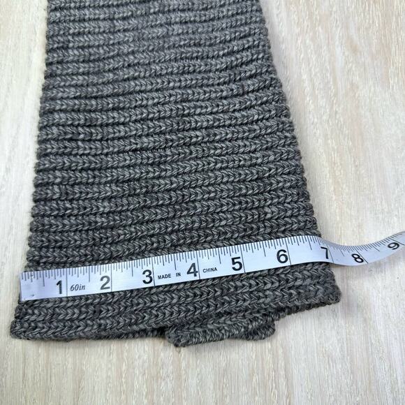 UGG Classic Cardy Gray Ribbed Knit Button Detail Sheepskin Lined Winter Boots 8 - Picture 11 of 13